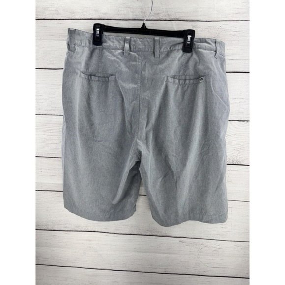Shorts Mens 38 Gray Golf Performance Stretch Chino Casual Golfer - Picture 7 of 10